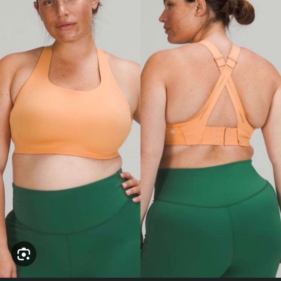 Lululemon air support high support bra, 34D, orange - Picture 7 of 7